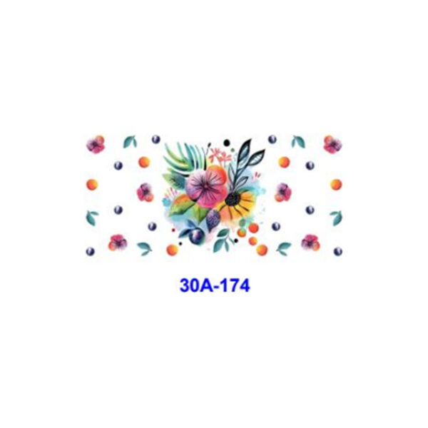 oly-bb2298c21edcf79400fc321004f5e36f Wholesale 5pcs Vibrant Watercolor Floral 16oz Cup UV DTF Wraps