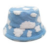 oly-bb249583f9b3dc2caecd97f68b4499dd Wholesale Blue Sky White Clouds Plush Fisherman Hat Winter Everyday Fashion Accessory