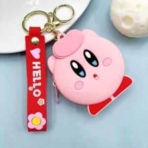 Coin purse - surprise kirby (leather cord)