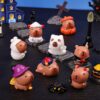 Wholesale Cartoon Zombie Dolphin Halloween Resin Figurine DIY Desktop Decor for Party Gift