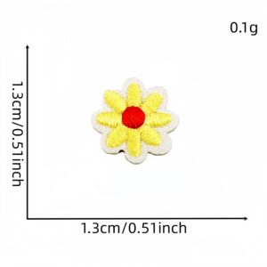 Yellow small floral appliqué #42