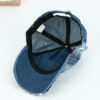 Wholesale Chic Ripped Denim Baseball Cap Breathable Adjustable Casual Outdoor Accessory