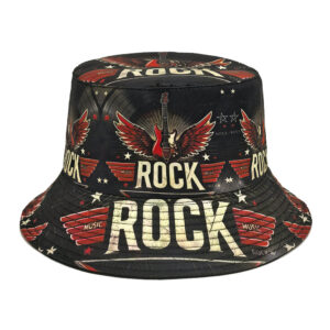 Wholesale Hip Hop Music Printed Unisex Bucket Hat for Casual Outdoor Party Resale