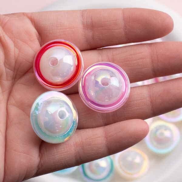 oly-bb832195825d01e49895b62dfb79ffd4 Wholesale Light Luxury Happy Planet Acrylic Beads for DIY Car Hanging Phone Charm Pink