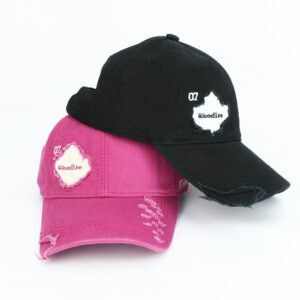 Wholesale Stylish Washed Cotton Maple Leaf Baseball Cap Adjustable Sun Protection Hat Fashion Accessory for Boutique Resale