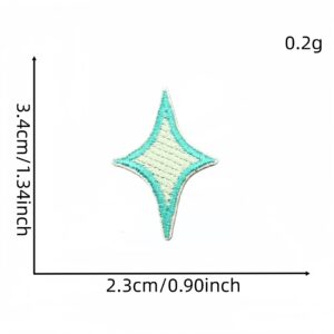 Green star applique #1