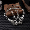 oly-bb950fe2c73d3fd00d929c4e24c51d2e Wholesale Dark Retro Bone Ghost Hand Necklace and Earring Set - Punk Halloween Party Jewelry Accessory