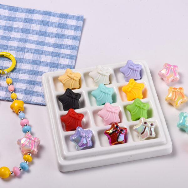 oly-bb9d12a1eaa30862a1f3dc64a5a226f2 Wholesale Light Luxury Acrylic Bow and Star Beads DIY Phone Chain Fashion Accessory for Boutique Resale Gift