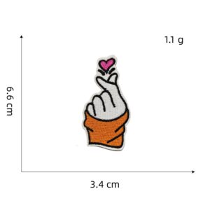 Orange series cloth stickers 12#