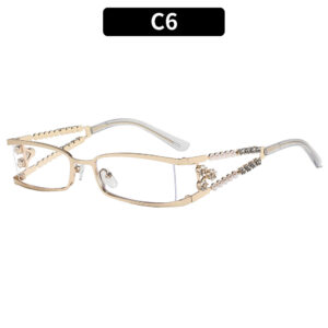 C6-Gold-framed white film