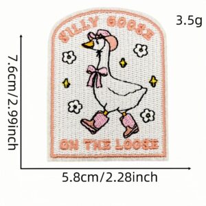 Cartoon funny goose cloth sticker 1 #