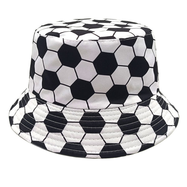 oly-bbc8081e32efa4bdf044fa275e7c5f57 Wholesale Football Pattern Bucket Hat Chic Casual Sun Protection Cap for Men Women