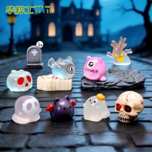 Wholesale Spooky Resin Coffin Figurine Home Decor for Birthday Gift Party Accessory