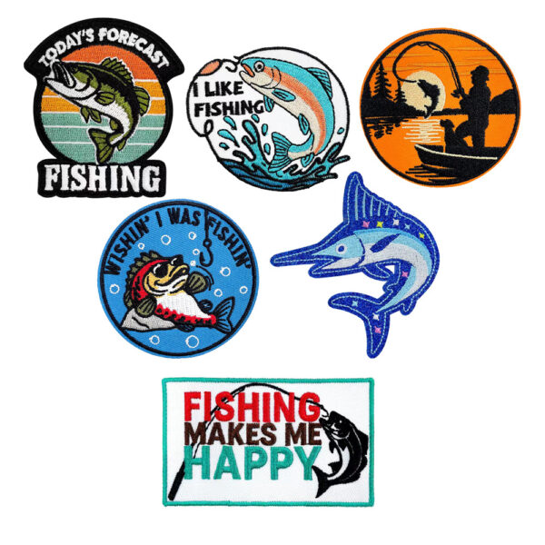 oly-bbd4a823ffb79eed6fe29f52f413a944 Wholesale Angler Fish Iron-On Embroidered Patches Fashion Accessory Gift for Hats