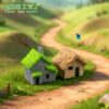 oly-bbdb39b13a1a24f29aaff40d3bc64308 Wholesale Rustic Miniature Thatched Cottage Resin Figurine for Terrarium Desktop Home Decor Gift