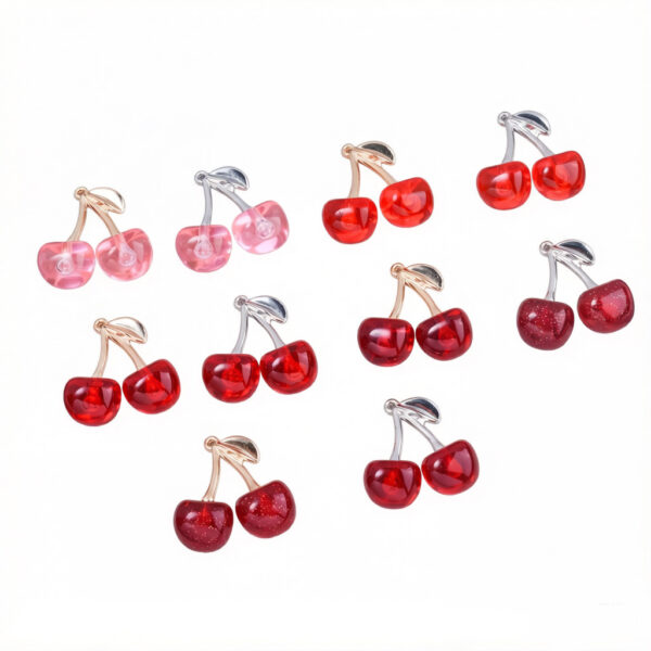 oly-bc165cd443483eb37f9f7b3fdb8cccfd Wholesale Simulated Cherry Fruit Resin Pendant DIY Fashion Accessory Gift