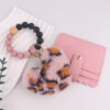 oly-bc2ad4fb5e6ef43b76d29ea62b4b2325 Wholesale DIY Heart Silicone Beaded Keychain Bag Charm Decorative Fashion Accessory
