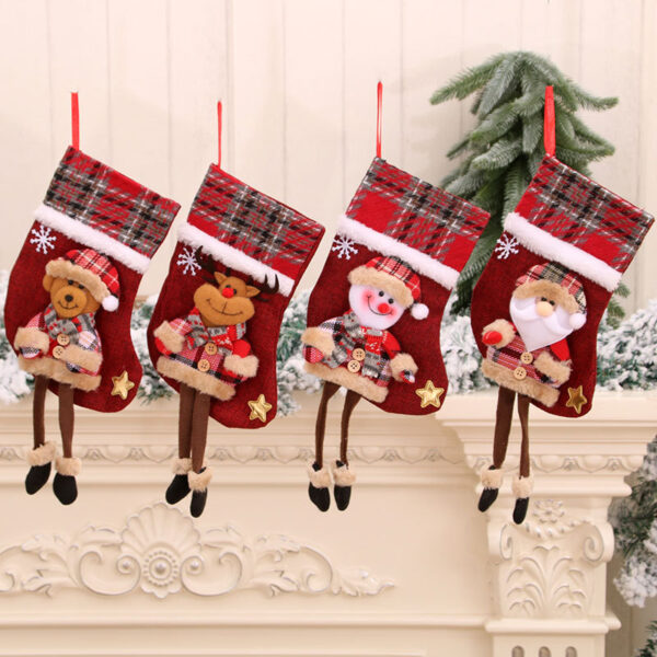 Wholesale Christmas Stocking Decor Chic Holiday Accessory Gift for Resale