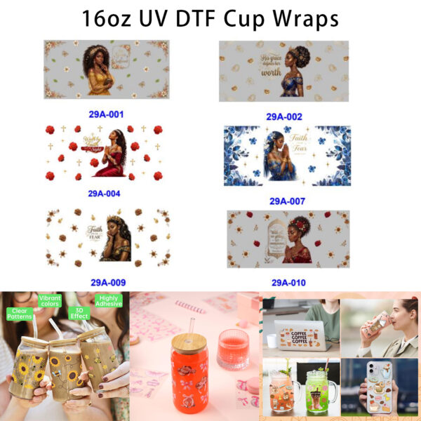 oly-bc2dda98bcb720fbcb0cc94080458535 Wholesale 16oz Princess Floral Series Cup UV DTF Wraps
