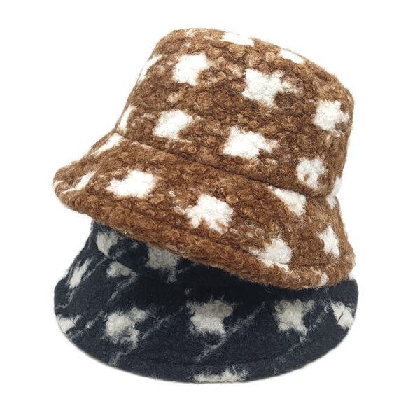 oly-bc53102587cf12cec3c72d5a44c8c9b9 Wholesale Retro Teddy Fleece Fisherman Hat Trendy Winter Fashion Accessory with Sun Protection Face Slimming Design for Gift Resale