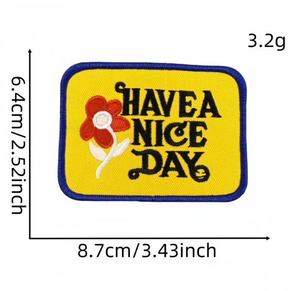 Wholesale Colorful Embroidered English Letter Patches Iron-On for Clothing Decoration Fashion Accessory