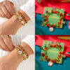 oly-bc790c8956fc05822365eaeef91cf50b Wholesale Christmas Alloy Bracelet Set Snowman Snowflake Santa Pendant, Gift Idea