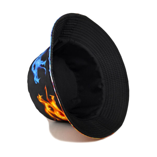 Wholesale Reversible Dragon Pattern Bucket Hat Short Brim Sun Protection Casual Fashion Accessory