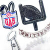 Wholesale Football Theme Embroidered Patch DIY Iron-On Badge for Shoes Hats Gift Craft Supply