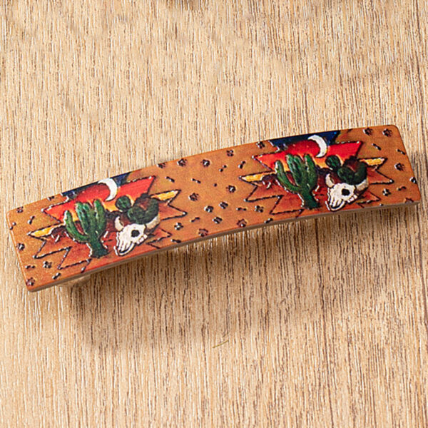 Wholesale Chic Alloy Acrylic Cactus Desert Hair Clip Fashion Hair Accessory for Resale