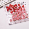 Wholesale Hand Painted Strawberry Acrylic Beads DIY Phone Chain Bag Craft Supply