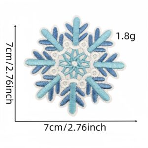 Snowflake cloth stickers 15#