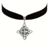oly-bcfb0fb6c564458628e93f50a37220fe Wholesale Velvet Chain Pendant Necklace Silver Cloth Pendant Nordic Style Boutique Resale Jewelry Accessory Gift
