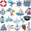 Wholesale Nautical Embroidered Patch Ocean Travel Clothing Fashion Accessory Gift