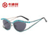 Wholesale Rhinestone Cat Eye Sunglasses Boutique UV400 Sun Protection Glasses