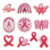 oly-bd7f855cb3f2c85e646f8603f6e520d2 Wholesale Polyester Thread Iron-On Patch Pink Ribbon Design Embroidered Decorative Patch for Women's Clothing