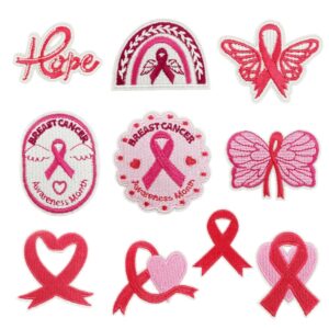 Pink ribbon cloth stickers 5 #