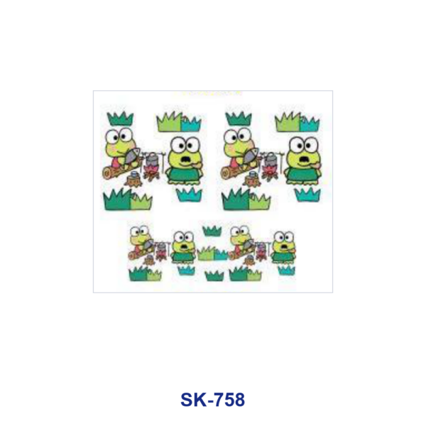 Wholesale 8pcs Cute Hand Drawn Animal Character Floral Heart Decor Mini Cup Keychain Sticker OLY Exclusive