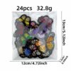 Wholesale 24 Pack Colorful Butterfly Iron On Patches Embroidered Decorative Appliques for Craft and Resale