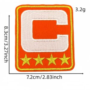 Square C label cloth sticker #5