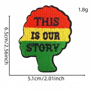 Black history month fabric patch 2#