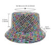 oly-be17d2f89c8c05525e9a42319b4c5bbf Wholesale Reflective Glitter Grid Stripe Bucket Hat Sun Protection Unisex Outdoor Casual Fashion Accessory