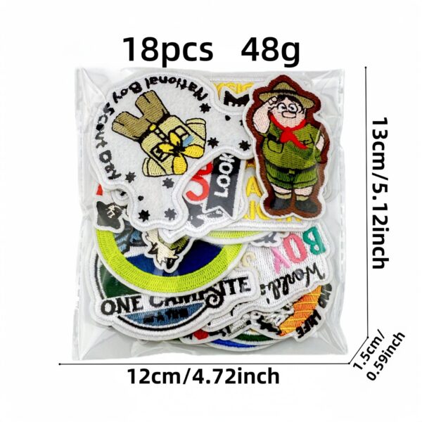 Wholesale Polyester Thread Boy Scout Patch Iron-On Embroidery for Outdoor Camping Casual Decor