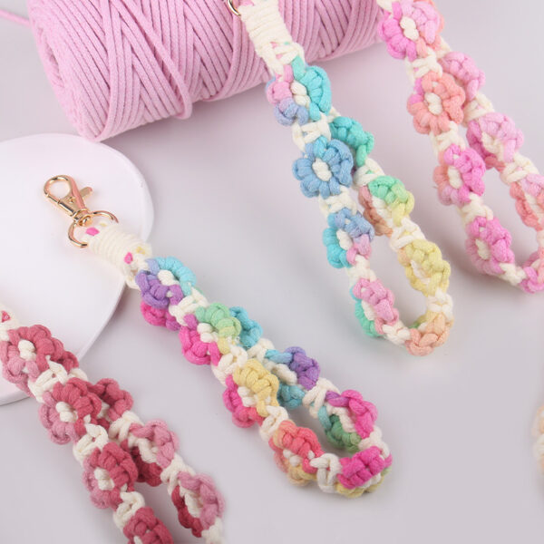 Wholesale Korean Style Hand Woven Keychain Fashion Accessory Boutique Resale Gift