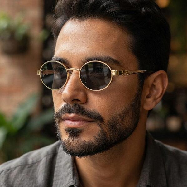 oly-be4cea03158eeac97d45247d6a783776 Wholesale Retro Punk Street Style Metal Frame Sunglasses Gold Gray Lens Fashion Accessory