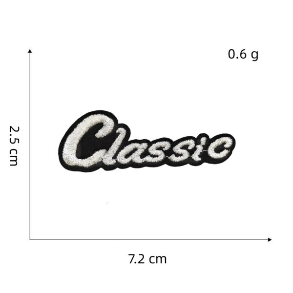 Wholesale Gold Edge Cross Skull Patch Polyester Embroidery Applique Fashion Accessory for Coat