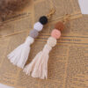 Wholesale Handmade Bohemian Crochet Tassel Keychain Fashion Accessory Gift for Birthday