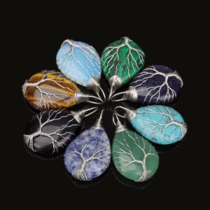 Wholesale Handmade Crystal Tree of Life Necklace Fashion Accessory for Boutique Resale