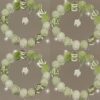 oly-be8ac223c0b58e63e56b7e60e6783936 Wholesale Zinc Alloy Electroplated Green Floral Bracelet Fashion Accessory for Women