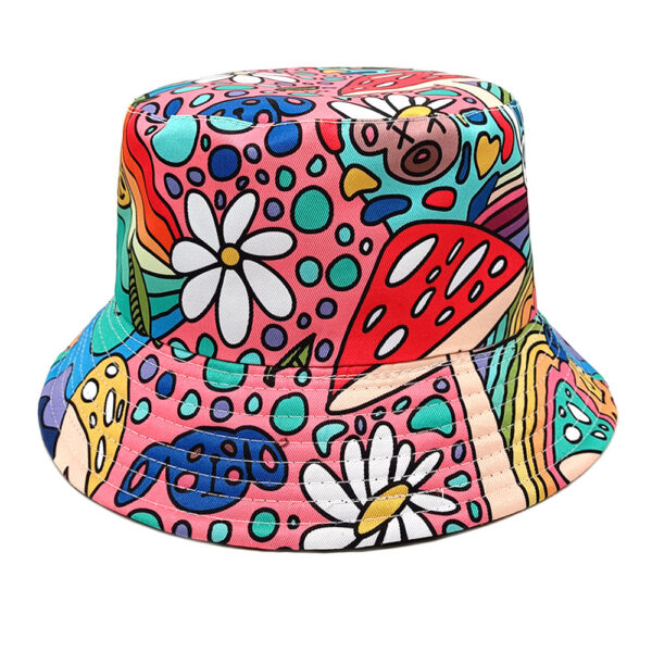 oly-be8f44b33ef751ddaa106effcf079ae1 Wholesale Reversible Mushroom Pattern Bucket Hat Stylish Sun Protection Fashion Accessory Gift Boutique