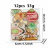 Wholesale Christmas Cartoon Embroidered Iron-On Patches Polyester Thread Decorative Patch for Home Decor and Party